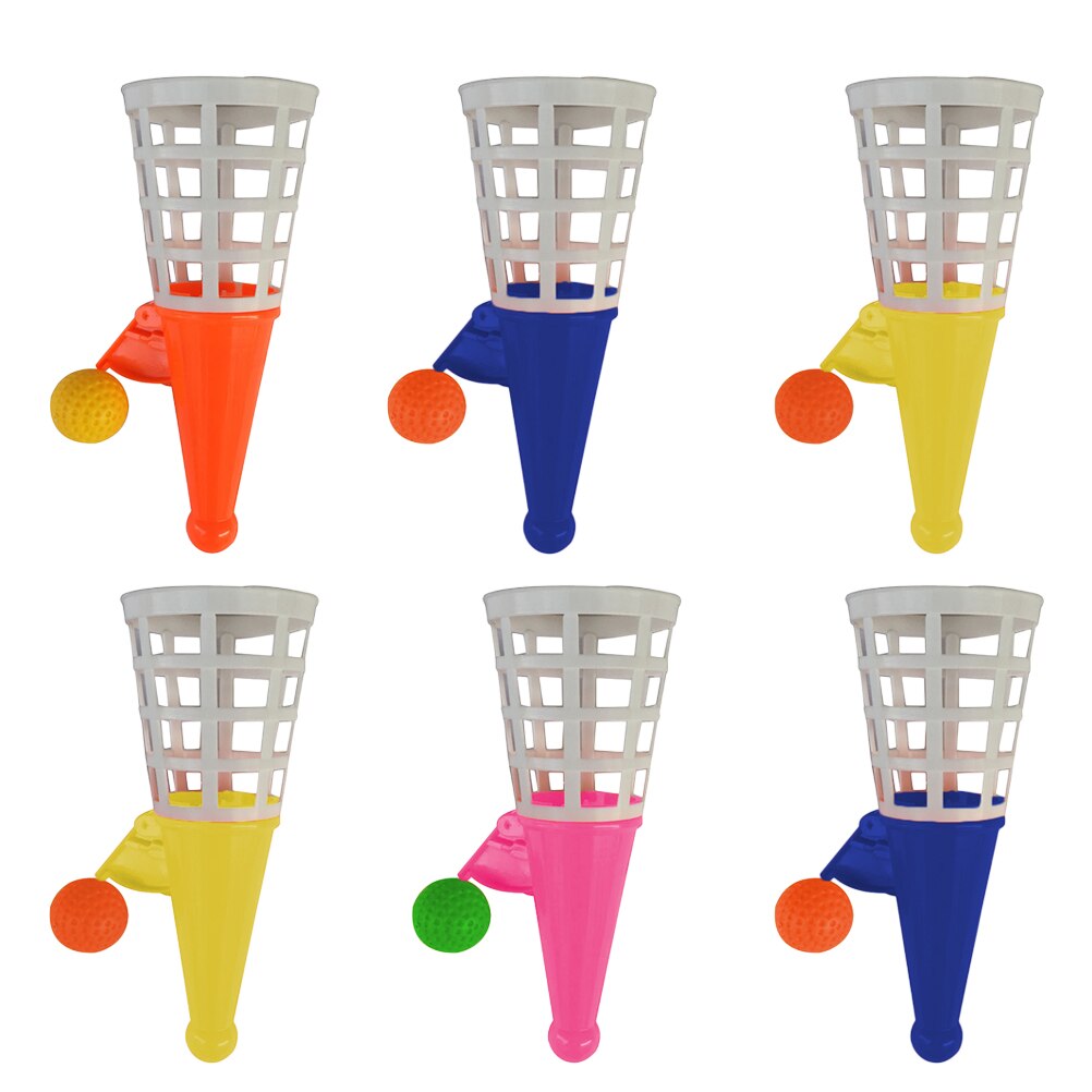 캐치볼 게임팝 런처 토스 파티 생일 선물, 던지기 바구니 컵 야외 클릭